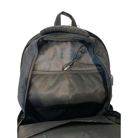 Monsdle Padded Computer Black Backpack - Picture 4 of 6
